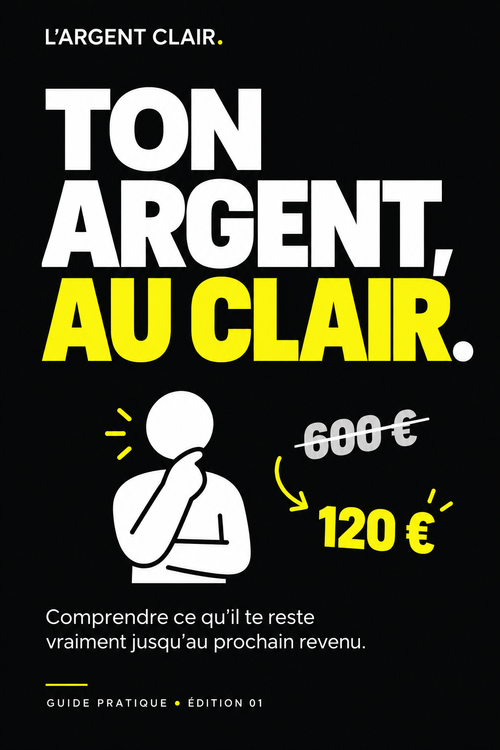 Couverture de démonstration de Ton argent, au clair, e-book pédagogique L'Argent Clair